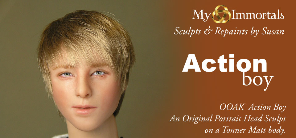Action Boy Portrait Sculpt